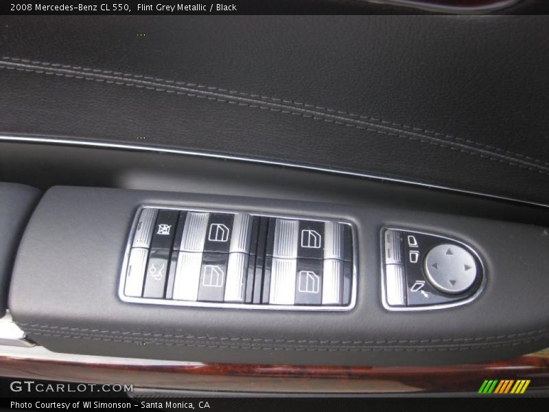 Flint Grey Metallic / Black 2008 Mercedes-Benz CL 550
