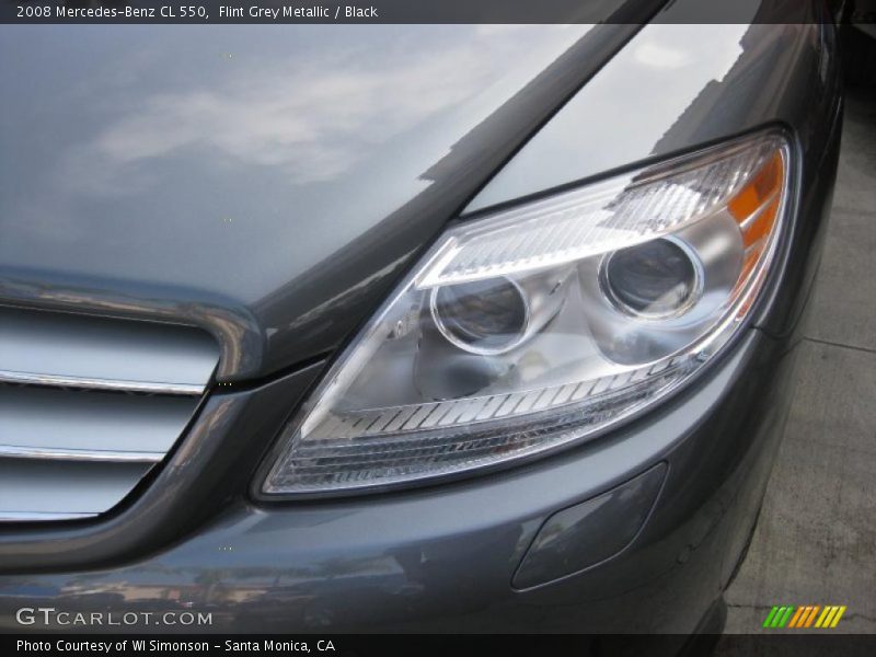 Flint Grey Metallic / Black 2008 Mercedes-Benz CL 550