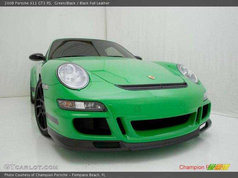 Green/Black / Black Full Leather 2008 Porsche 911 GT3 RS