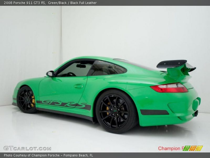 Green/Black / Black Full Leather 2008 Porsche 911 GT3 RS