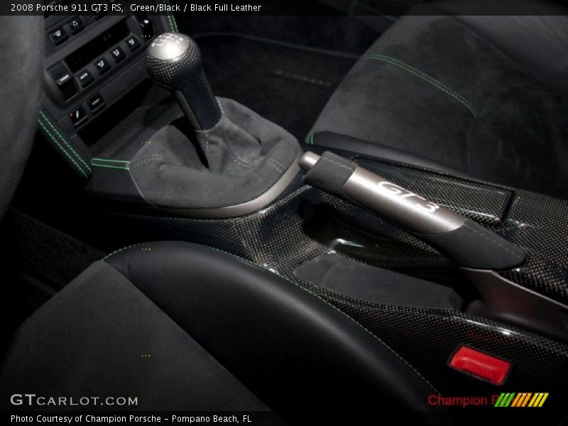 Green/Black / Black Full Leather 2008 Porsche 911 GT3 RS