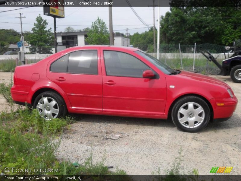 Tornado Red / Black 2000 Volkswagen Jetta GLX VR6 Sedan