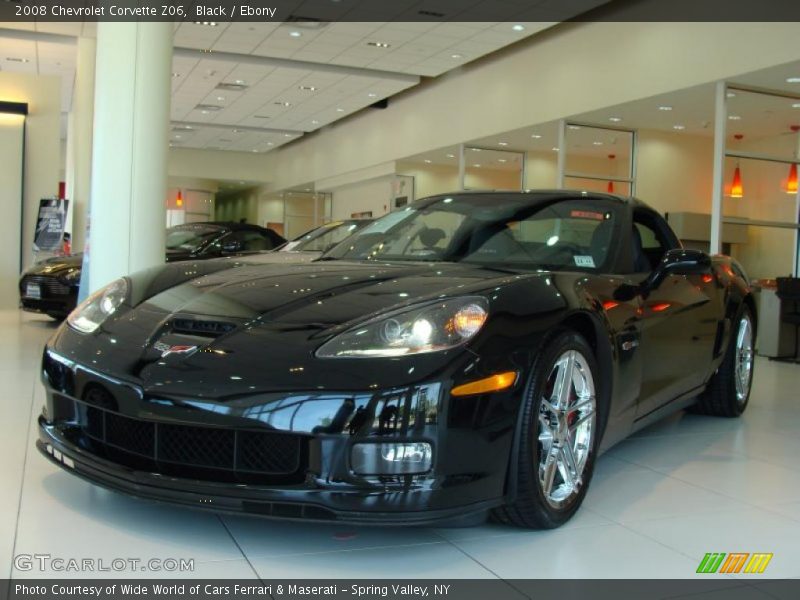 Black / Ebony 2008 Chevrolet Corvette Z06