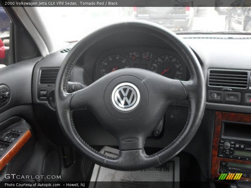 Tornado Red / Black 2000 Volkswagen Jetta GLX VR6 Sedan