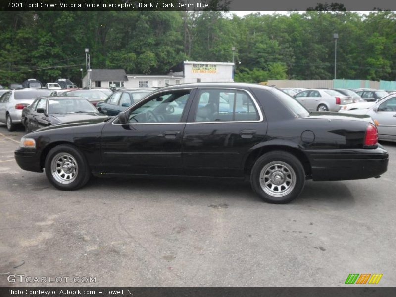 Black / Dark Denim Blue 2001 Ford Crown Victoria Police Interceptor
