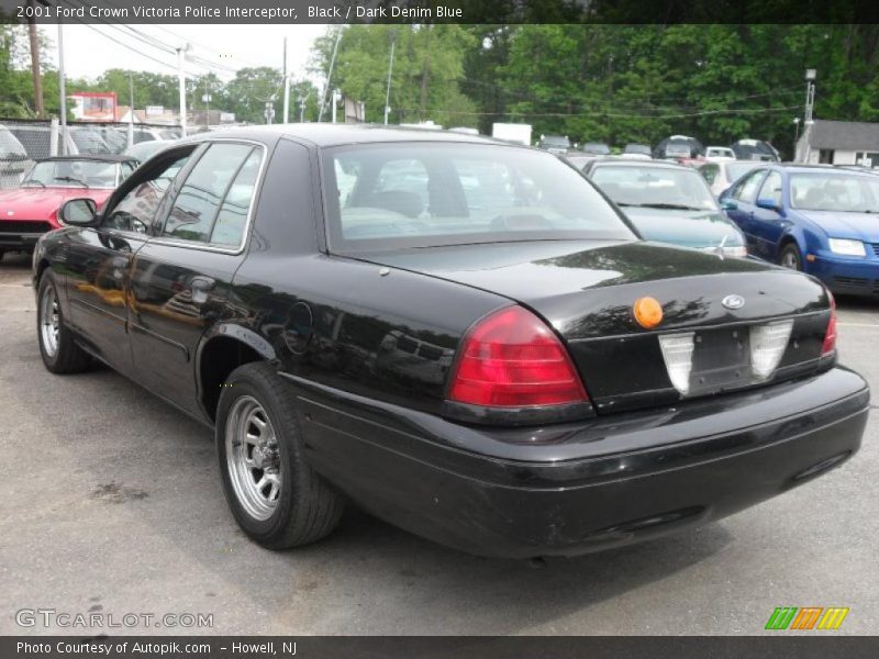 Black / Dark Denim Blue 2001 Ford Crown Victoria Police Interceptor