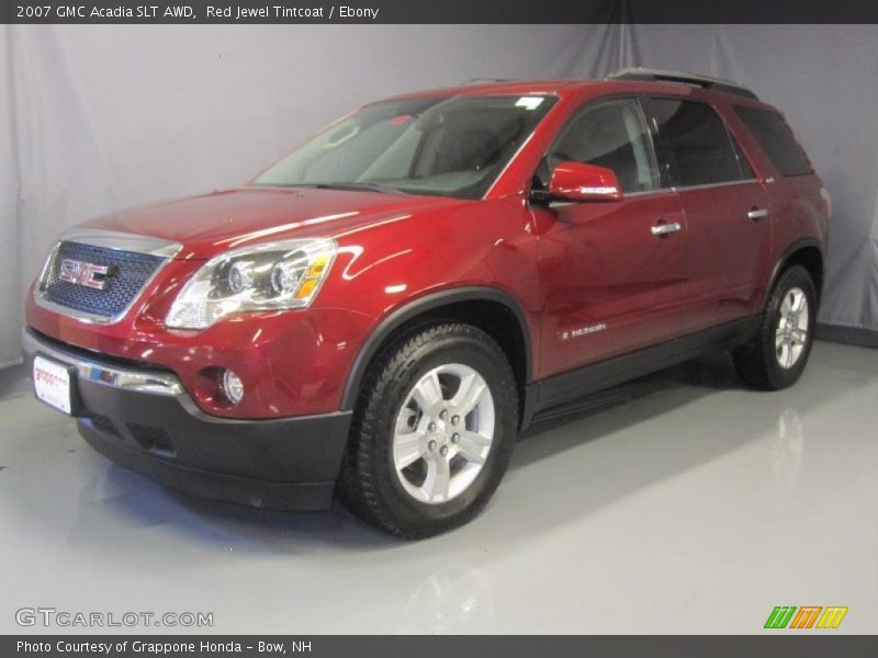 Red Jewel Tintcoat / Ebony 2007 GMC Acadia SLT AWD