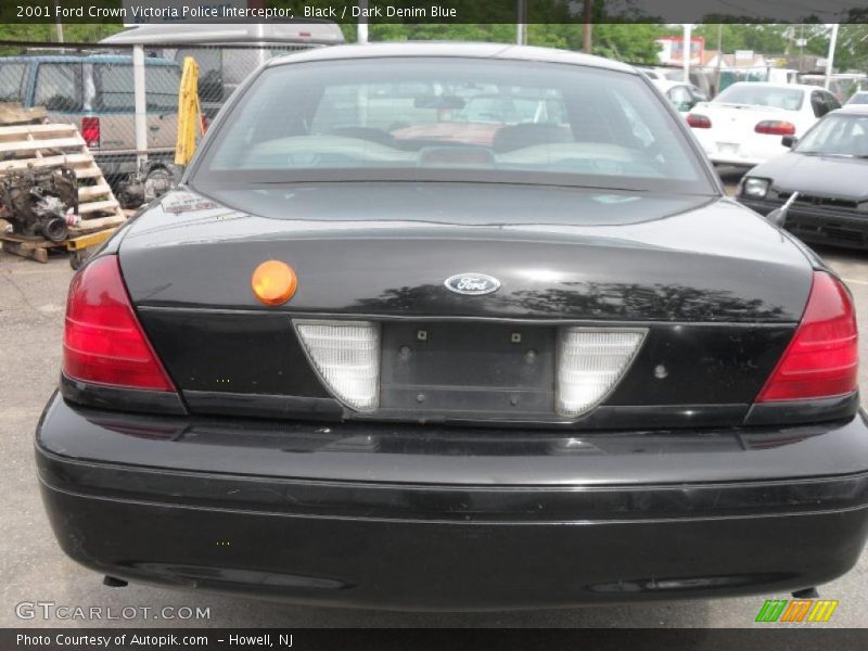 Black / Dark Denim Blue 2001 Ford Crown Victoria Police Interceptor