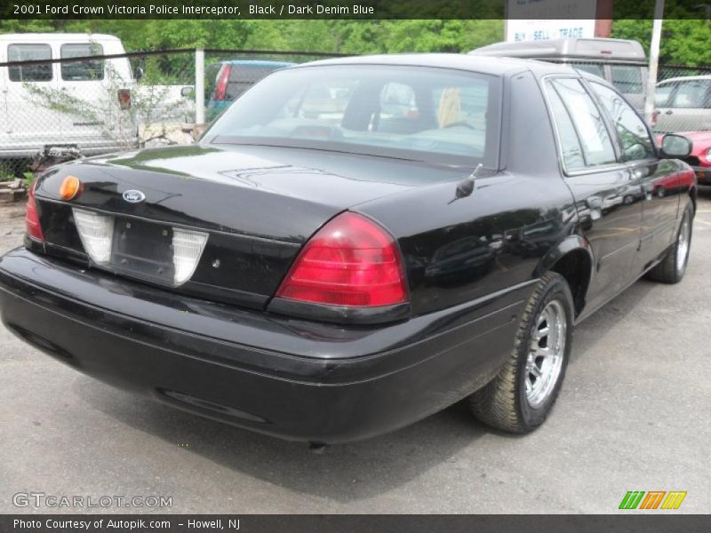 Black / Dark Denim Blue 2001 Ford Crown Victoria Police Interceptor