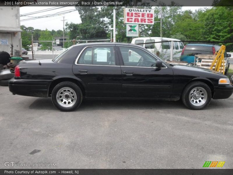Black / Dark Denim Blue 2001 Ford Crown Victoria Police Interceptor