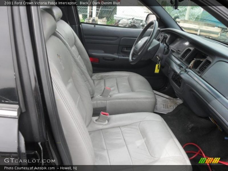 Black / Dark Denim Blue 2001 Ford Crown Victoria Police Interceptor