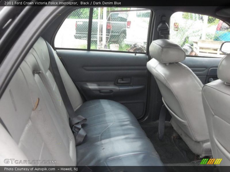 Black / Dark Denim Blue 2001 Ford Crown Victoria Police Interceptor