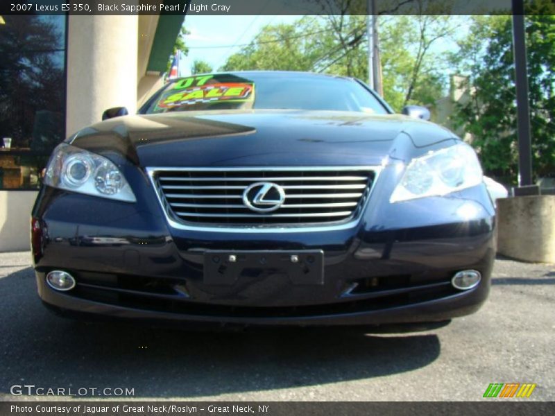 Black Sapphire Pearl / Light Gray 2007 Lexus ES 350