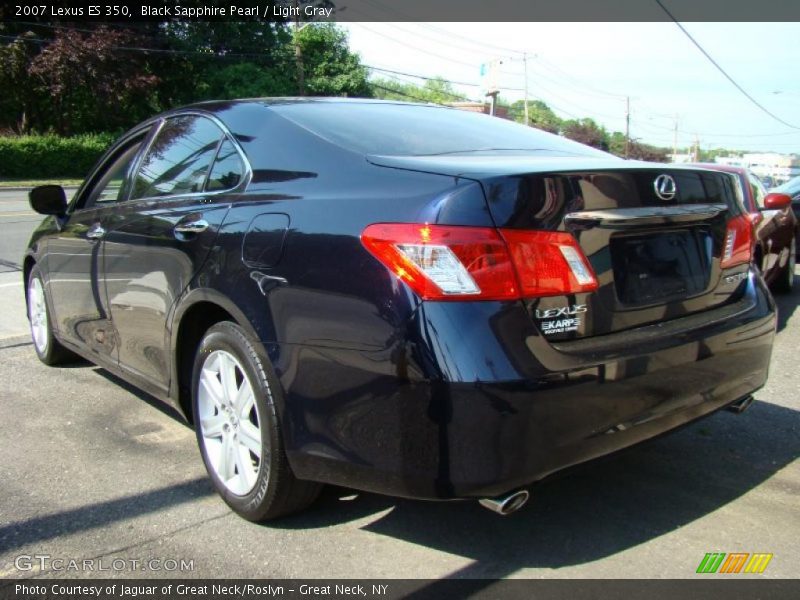 Black Sapphire Pearl / Light Gray 2007 Lexus ES 350