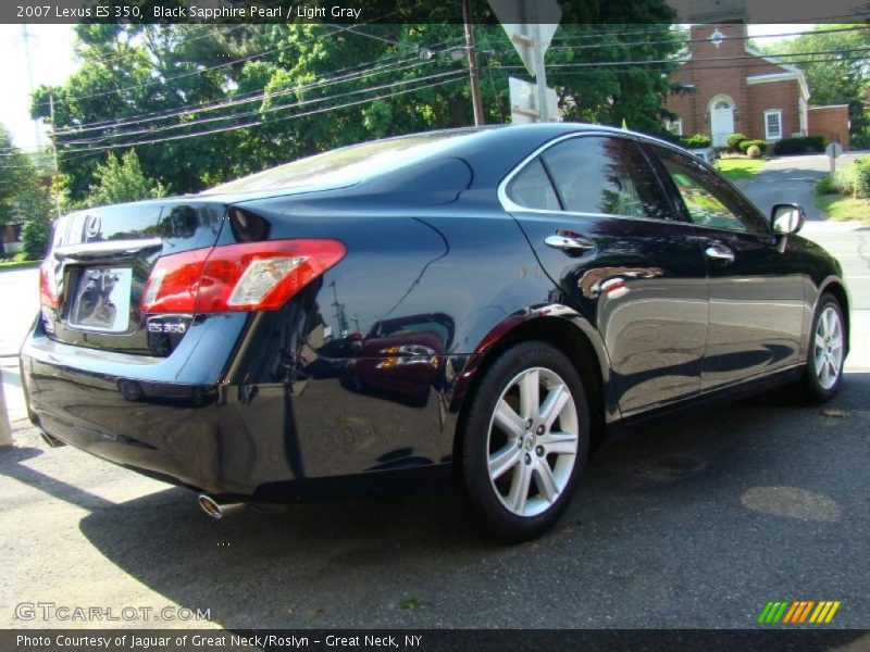 Black Sapphire Pearl / Light Gray 2007 Lexus ES 350