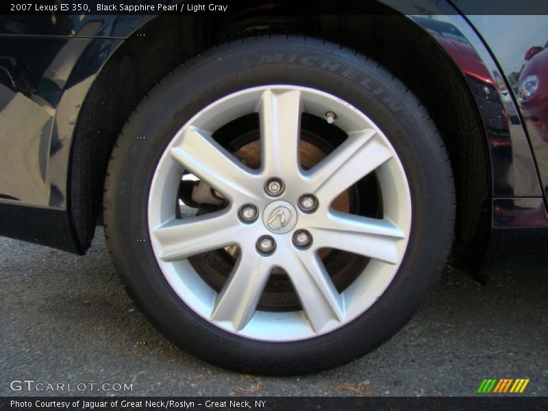 Black Sapphire Pearl / Light Gray 2007 Lexus ES 350