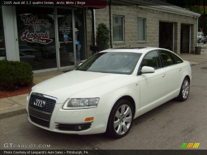 Arctic White / Beige 2005 Audi A6 3.2 quattro Sedan