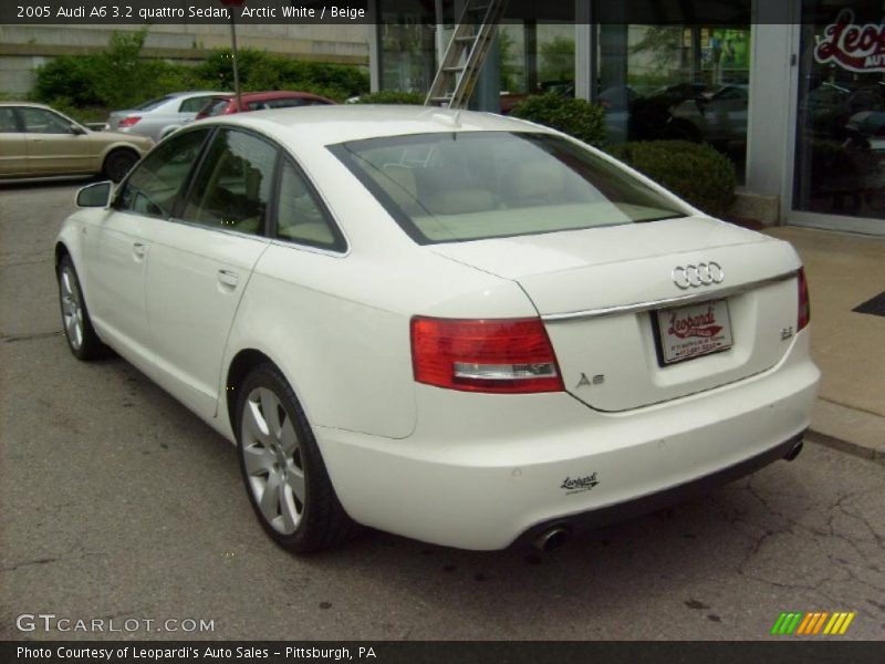 Arctic White / Beige 2005 Audi A6 3.2 quattro Sedan