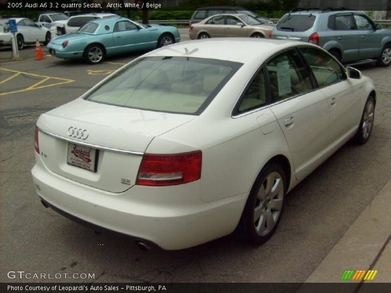Arctic White / Beige 2005 Audi A6 3.2 quattro Sedan