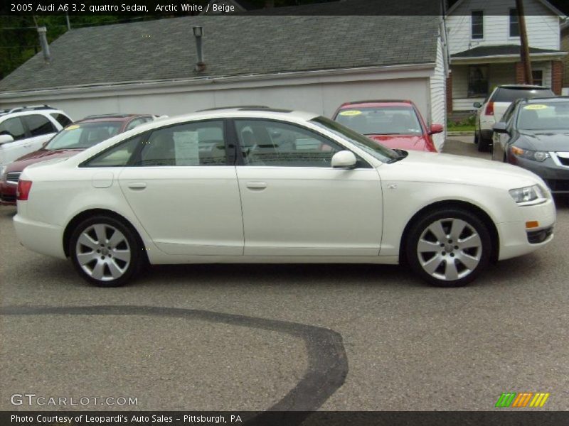 Arctic White / Beige 2005 Audi A6 3.2 quattro Sedan