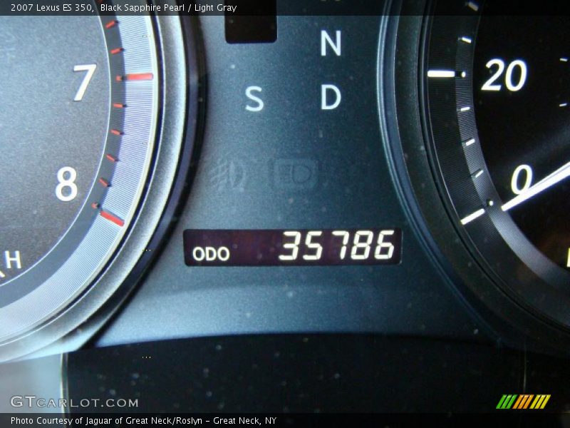Black Sapphire Pearl / Light Gray 2007 Lexus ES 350