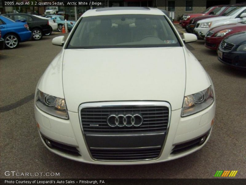 Arctic White / Beige 2005 Audi A6 3.2 quattro Sedan