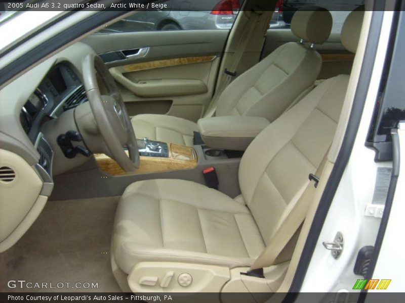 Arctic White / Beige 2005 Audi A6 3.2 quattro Sedan