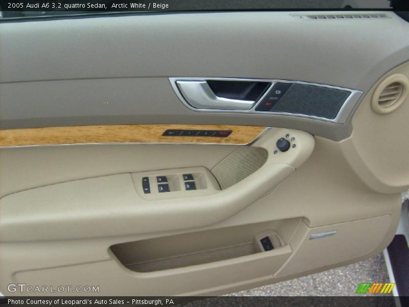 Arctic White / Beige 2005 Audi A6 3.2 quattro Sedan