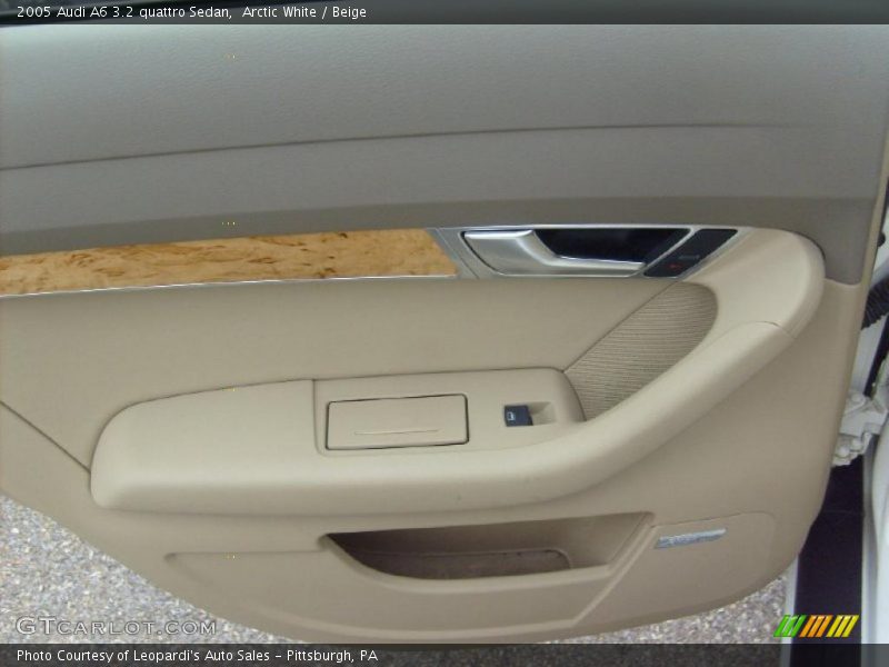 Arctic White / Beige 2005 Audi A6 3.2 quattro Sedan