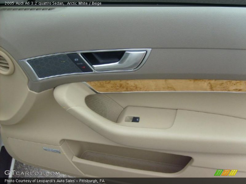 Arctic White / Beige 2005 Audi A6 3.2 quattro Sedan