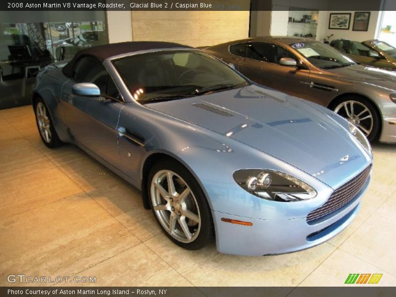 Glacial Blue 2 / Caspian Blue 2008 Aston Martin V8 Vantage Roadster