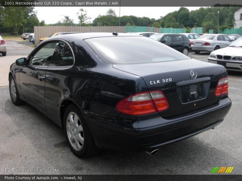 Capri Blue Metallic / Ash 2001 Mercedes-Benz CLK 320 Coupe