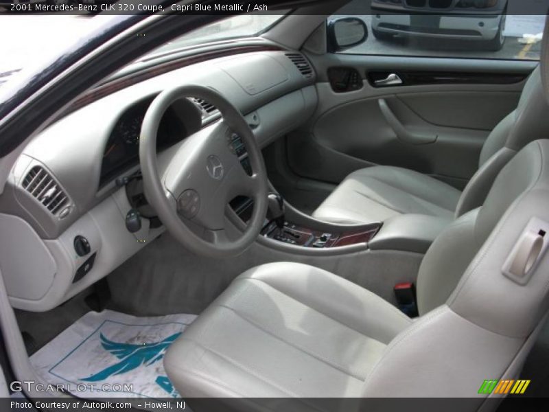 Capri Blue Metallic / Ash 2001 Mercedes-Benz CLK 320 Coupe
