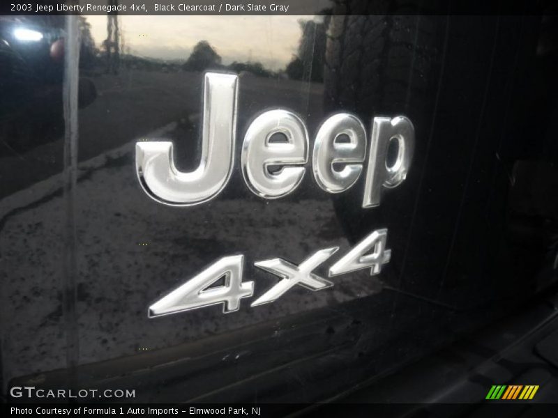 Black Clearcoat / Dark Slate Gray 2003 Jeep Liberty Renegade 4x4