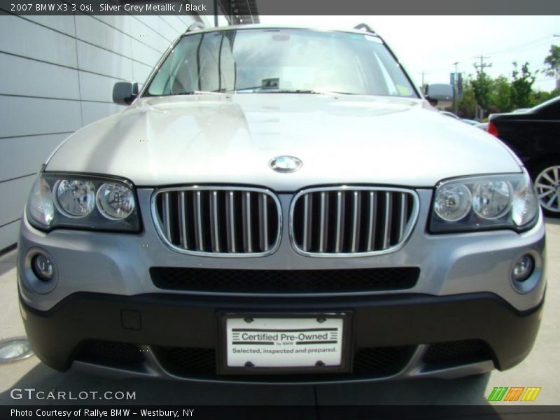 Silver Grey Metallic / Black 2007 BMW X3 3.0si