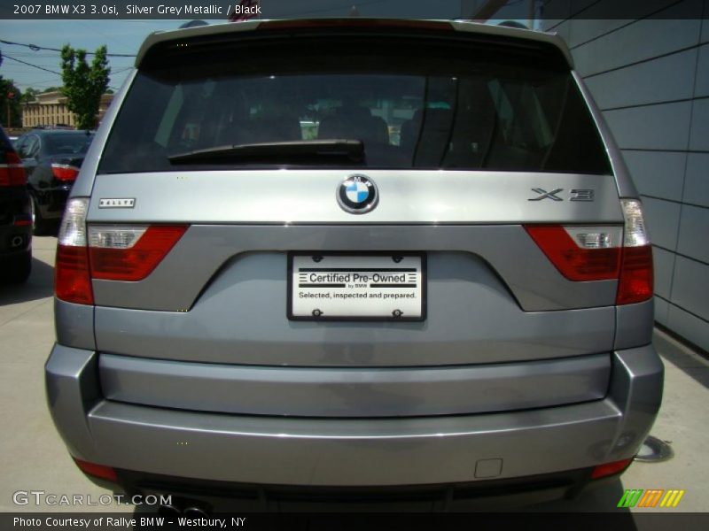 Silver Grey Metallic / Black 2007 BMW X3 3.0si