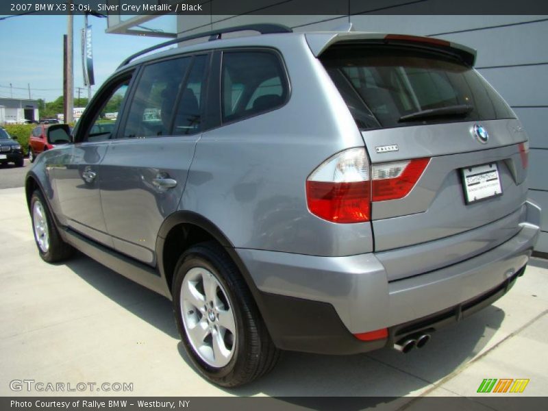 Silver Grey Metallic / Black 2007 BMW X3 3.0si