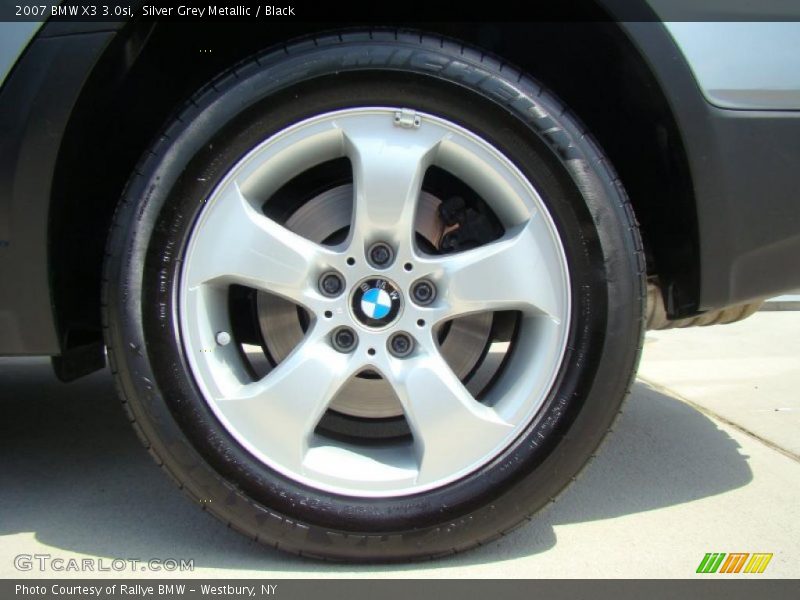 Silver Grey Metallic / Black 2007 BMW X3 3.0si