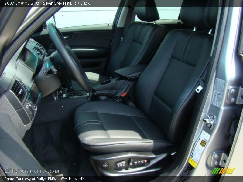 Silver Grey Metallic / Black 2007 BMW X3 3.0si