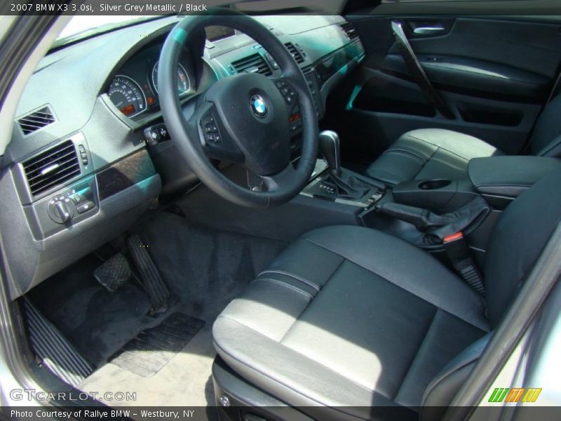 Silver Grey Metallic / Black 2007 BMW X3 3.0si
