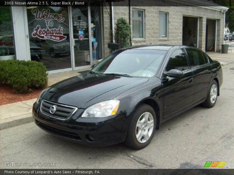Super Black / Blond 2003 Nissan Altima 2.5 S