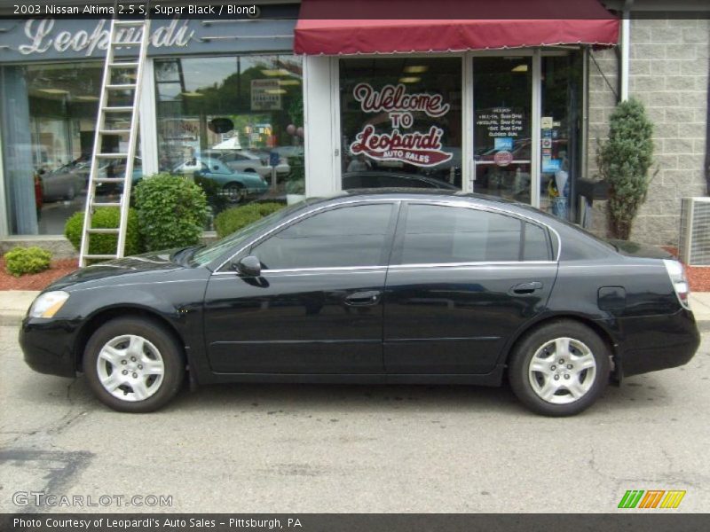Super Black / Blond 2003 Nissan Altima 2.5 S