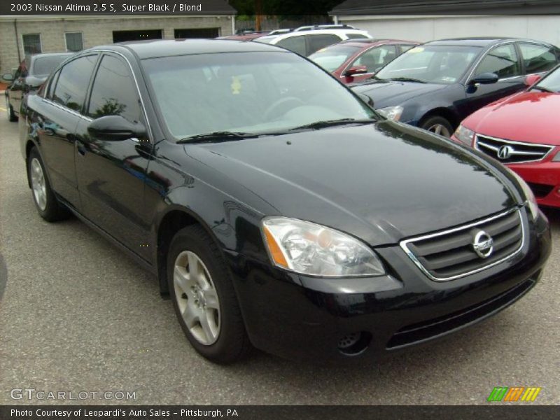 Super Black / Blond 2003 Nissan Altima 2.5 S