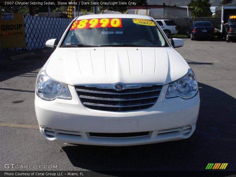 Stone White / Dark Slate Gray/Light Slate Gray 2007 Chrysler Sebring Sedan