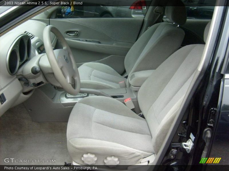 Super Black / Blond 2003 Nissan Altima 2.5 S