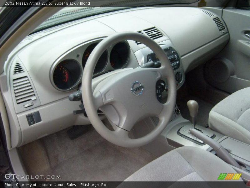 Super Black / Blond 2003 Nissan Altima 2.5 S