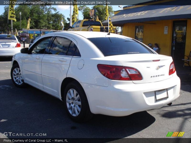 Stone White / Dark Slate Gray/Light Slate Gray 2007 Chrysler Sebring Sedan