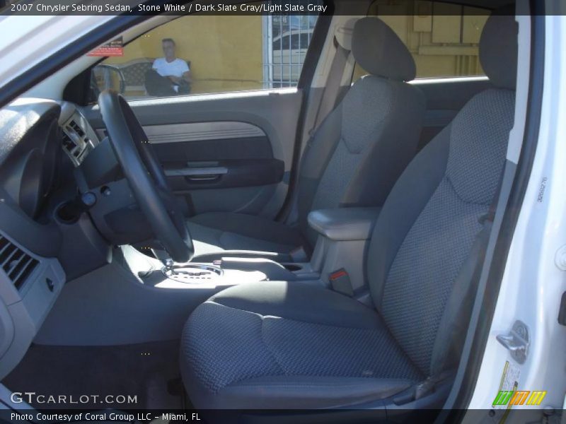 Stone White / Dark Slate Gray/Light Slate Gray 2007 Chrysler Sebring Sedan