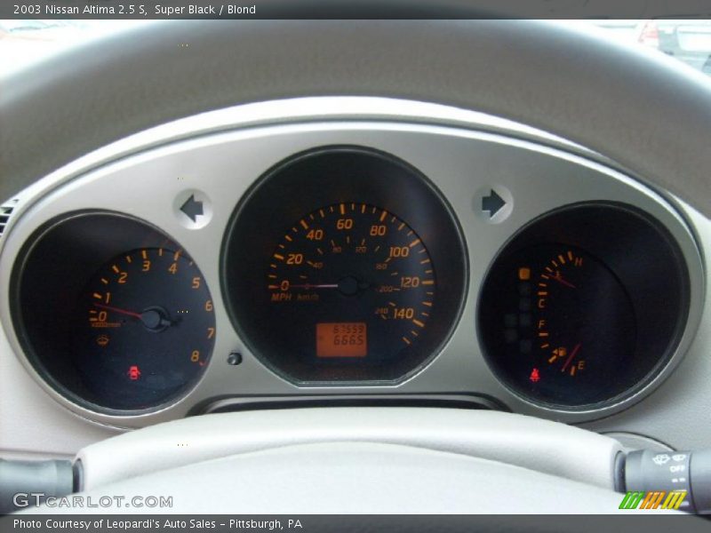 Super Black / Blond 2003 Nissan Altima 2.5 S