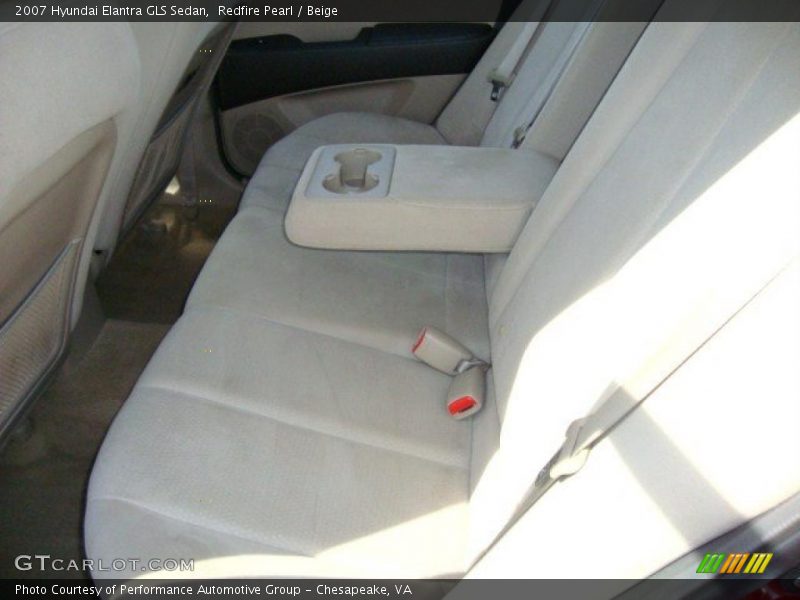 Redfire Pearl / Beige 2007 Hyundai Elantra GLS Sedan